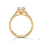2 Ct. Cushion-Cut Solitaire Lab Diamond Ring