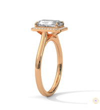 2 Ct. Emerald-Cut Lab Diamond Halo Ring