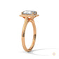 2 Ct. Emerald-Cut Lab Diamond Halo Ring