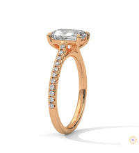 2 Ct. Emerald Cut Lab Diamond Ring