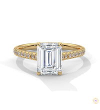2 Ct. Emerald Cut Lab Diamond Ring