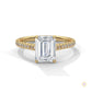 2 Ct. Emerald Cut Lab Diamond Ring