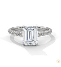 2 Ct. Emerald Cut Lab Diamond Ring