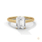 2 Ct. Emerald-Cut Solitaire Lab Diamond Ring