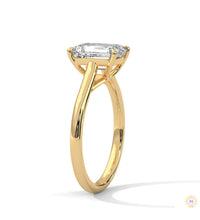 2 Ct. Emerald-Cut Solitaire Lab Diamond Ring