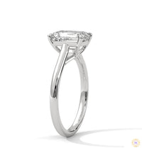 2 Ct. Emerald-Cut Solitaire Lab Diamond Ring