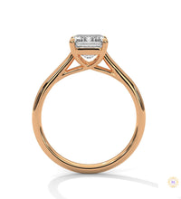 2 Ct. Emerald-Cut Solitaire Lab Diamond Ring