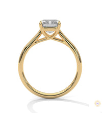 2 Ct. Emerald-Cut Solitaire Lab Diamond Ring
