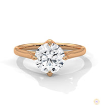 2 Ct. Floating Solitaire Lab Diamond Engagement Ring