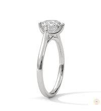 2 Ct. Floating Solitaire Lab Diamond Engagement Ring