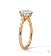 2 Ct. Floating Solitaire Lab Diamond Engagement Ring