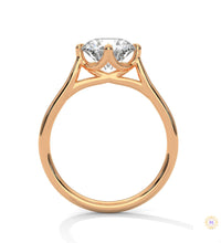2 Ct. Floating Solitaire Lab Diamond Engagement Ring