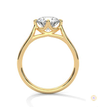 2 Ct. Floating Solitaire Lab Diamond Engagement Ring