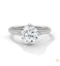 2 Ct. Floating Solitaire Lab Diamond Engagement Ring