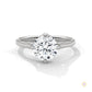 2 Ct. Floating Solitaire Lab Diamond Engagement Ring