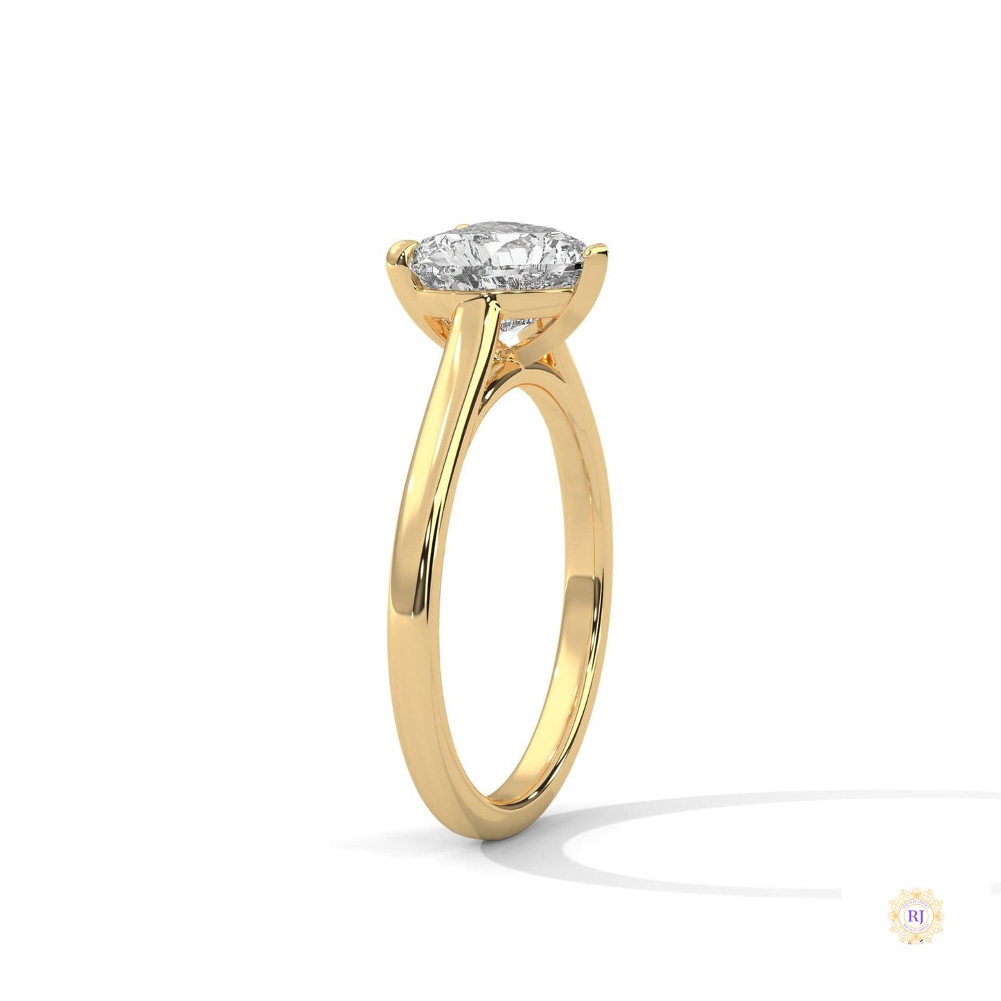 2 Ct. Heart Lab Diamond Solitaire Ring