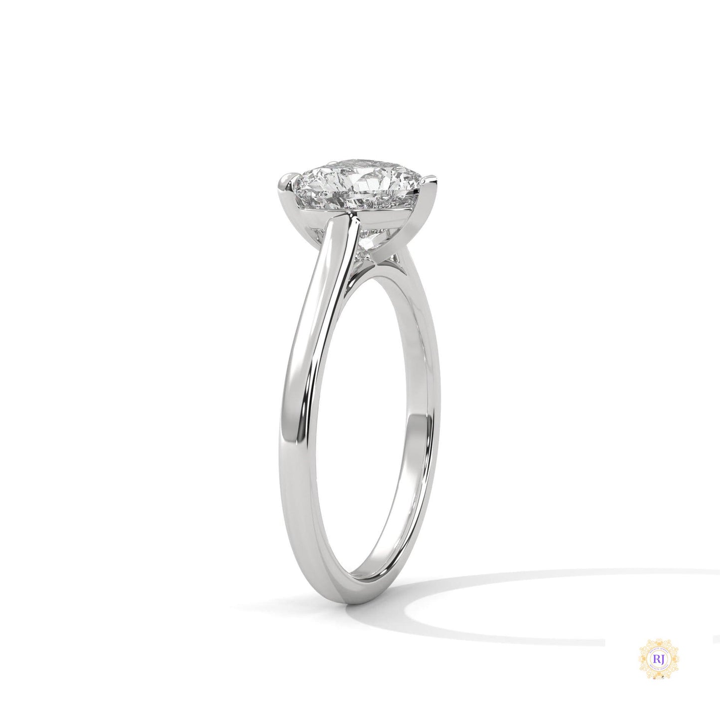2 Ct. Heart Lab Diamond Solitaire Ring
