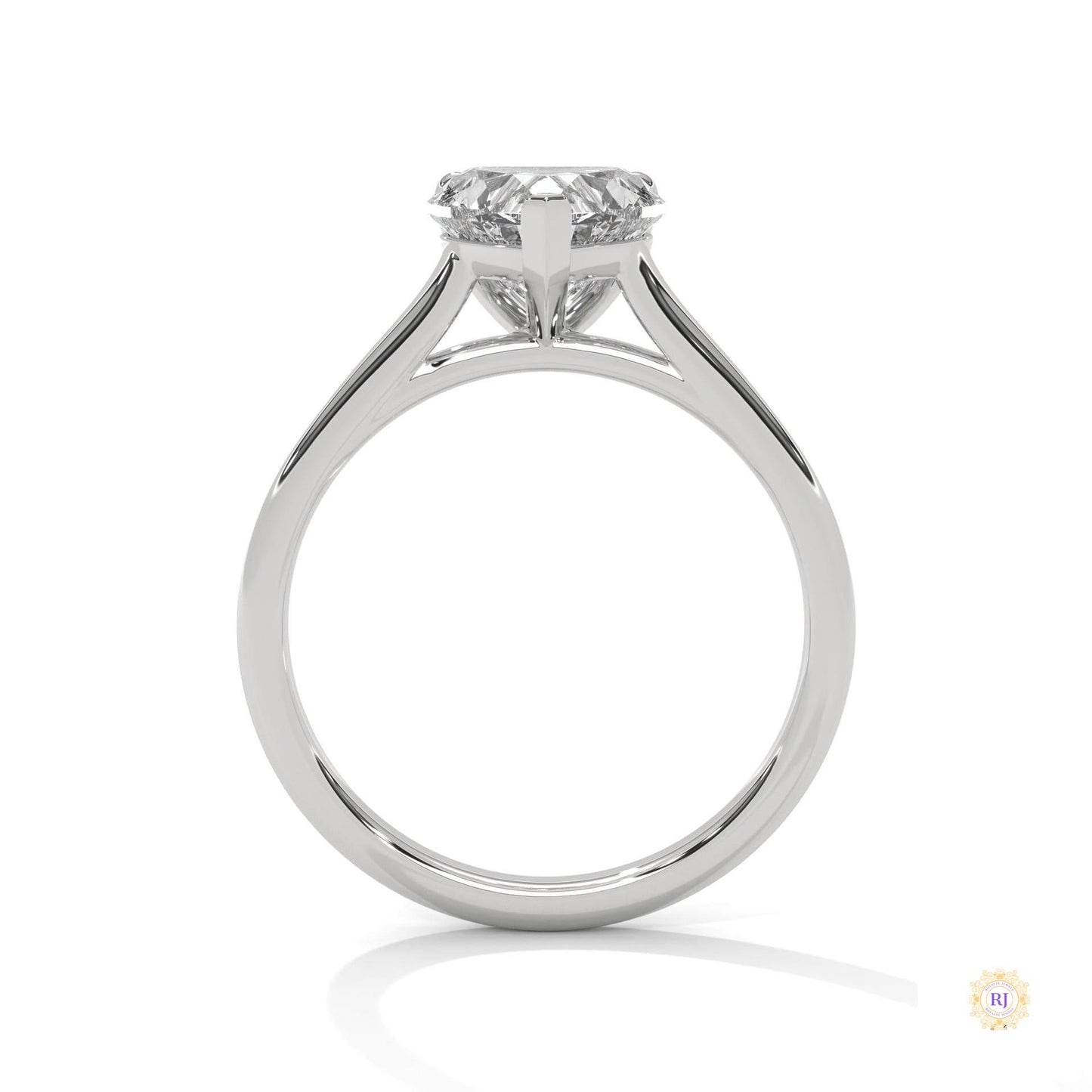 2 Ct. Heart Lab Diamond Solitaire Ring