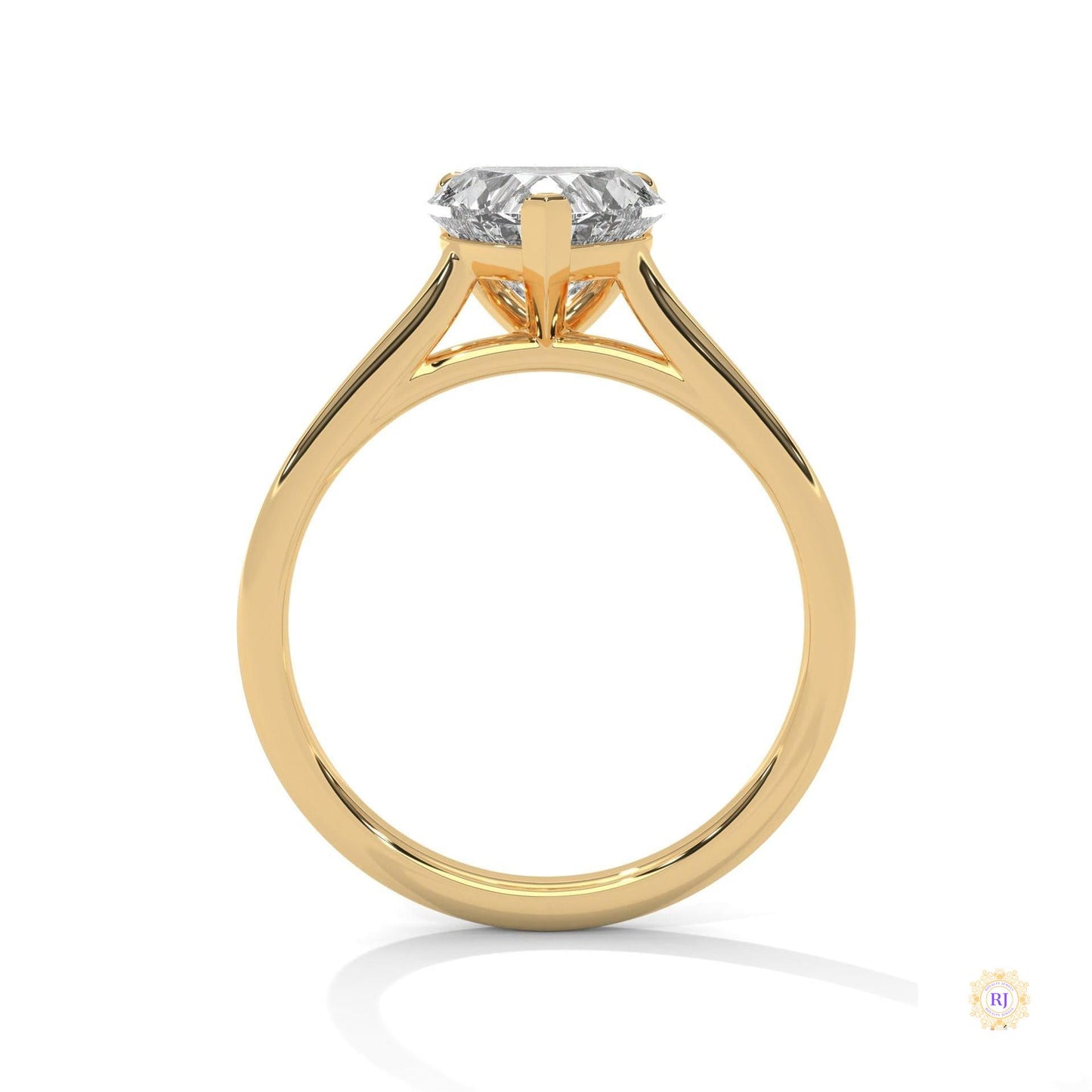 2 Ct. Heart Lab Diamond Solitaire Ring