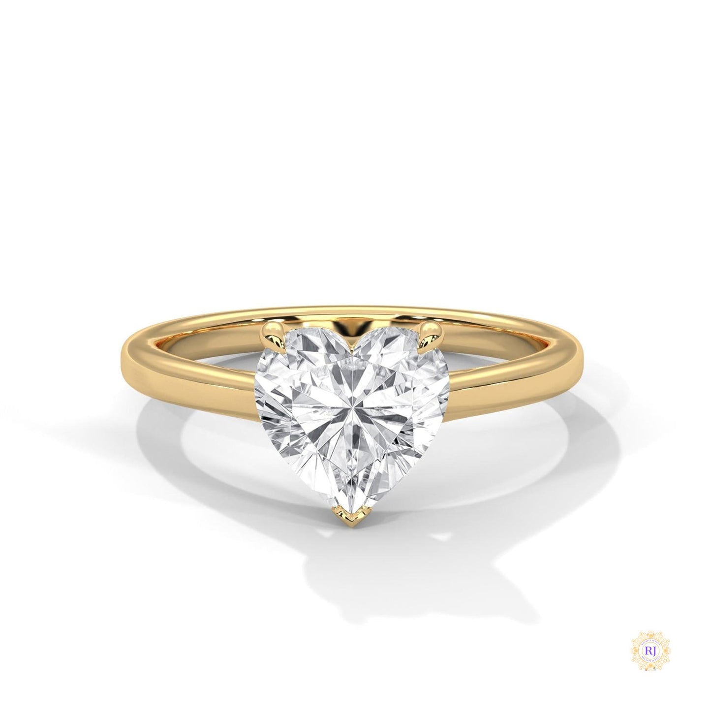 2 Ct. Heart Lab Diamond Solitaire Ring