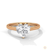 2 Ct. Heart Lab Diamond Solitaire Ring