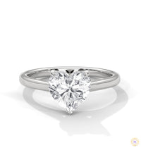 2 Ct. Heart Lab Diamond Solitaire Ring