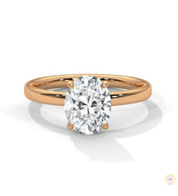 2 Ct. Oval Lab Diamond Solitaire Ring
