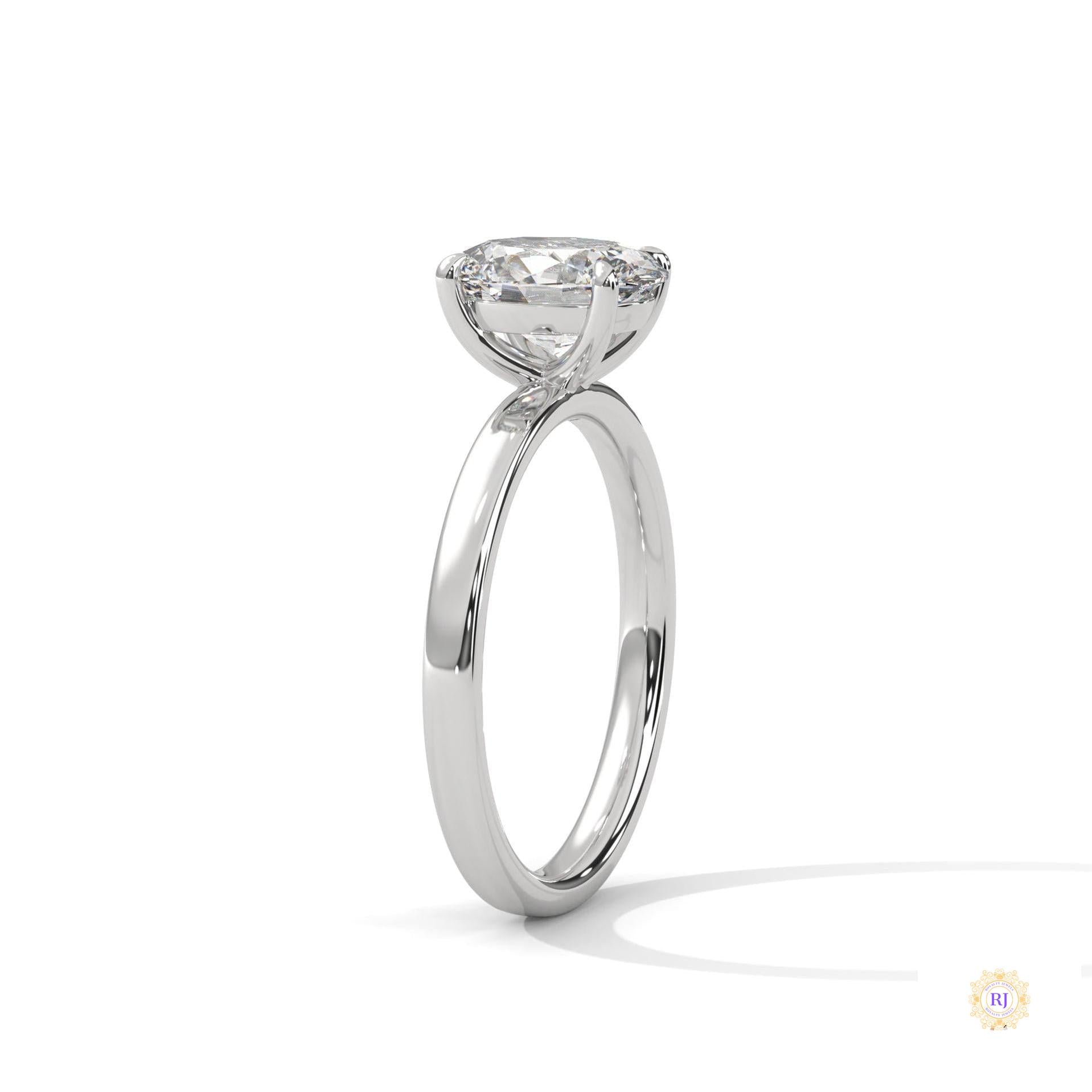 2 Ct. Oval Lab Diamond Solitaire Ring