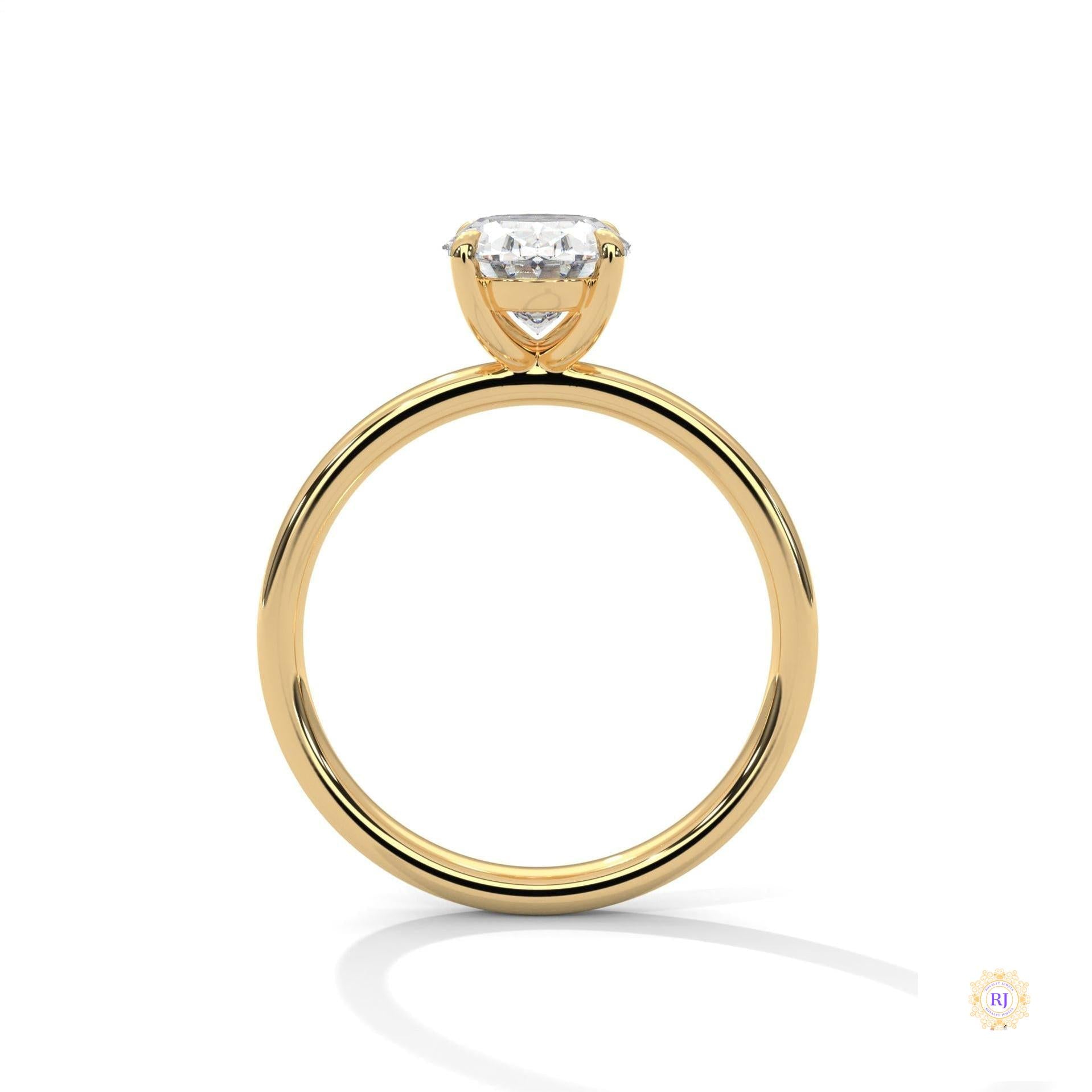 2 Ct. Oval Lab Diamond Solitaire Ring
