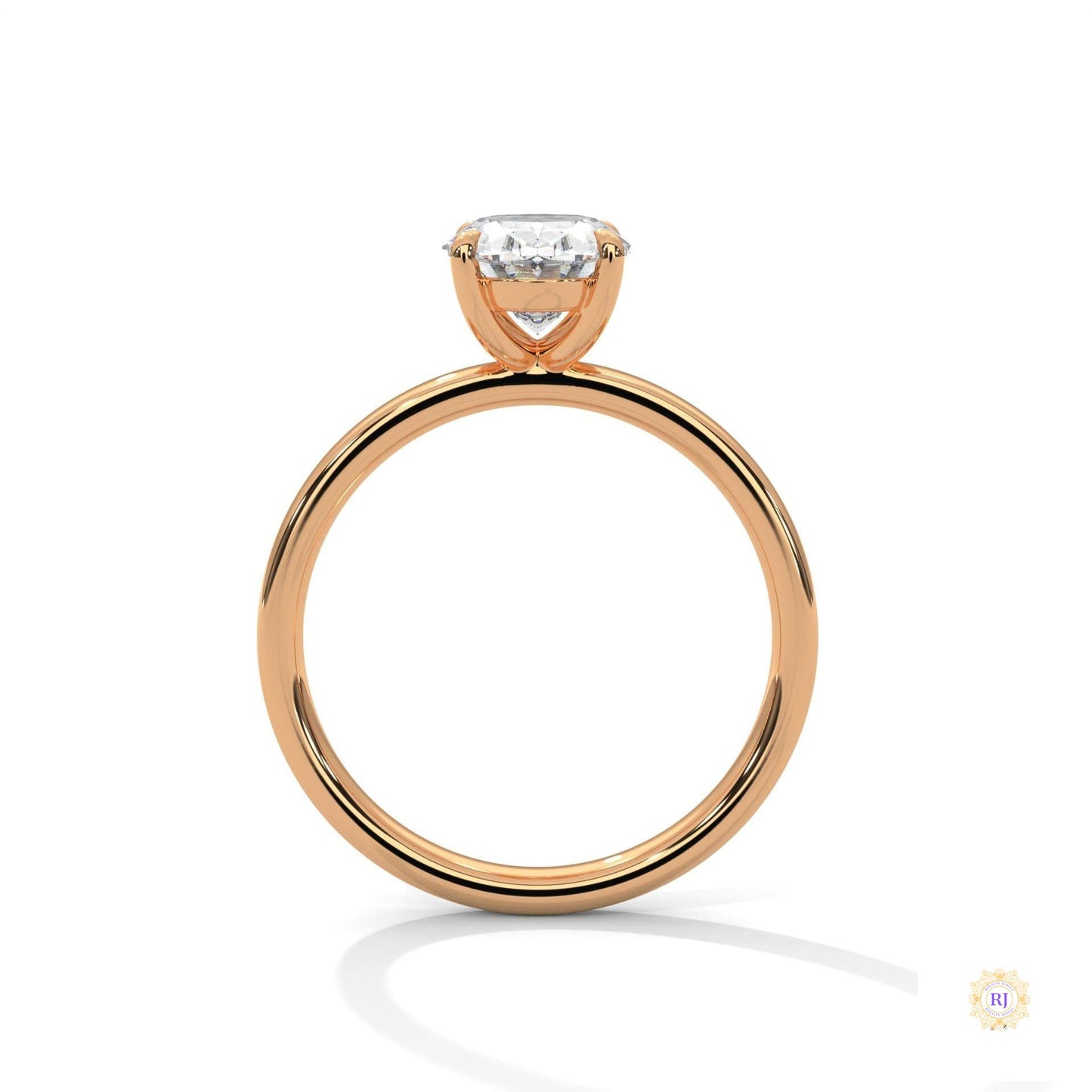 2 Ct. Oval Lab Diamond Solitaire Ring