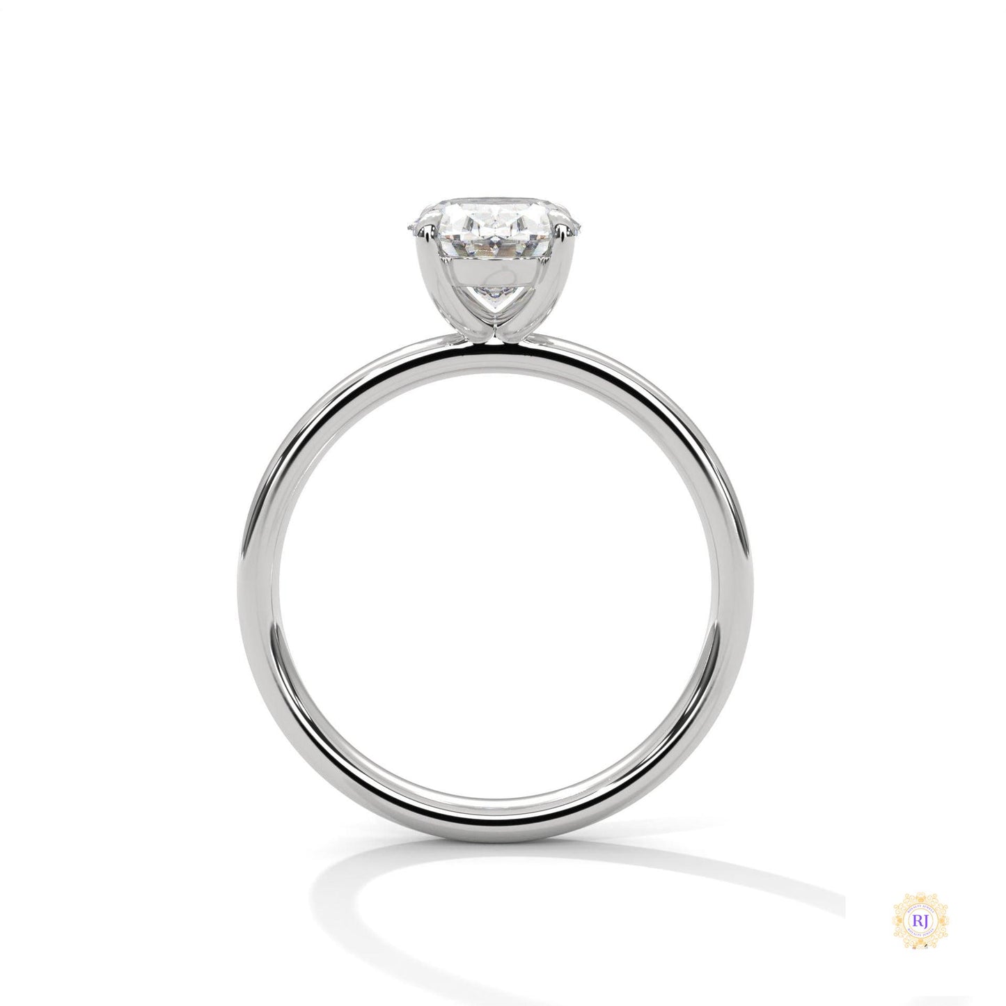 2 Ct. Oval Lab Diamond Solitaire Ring
