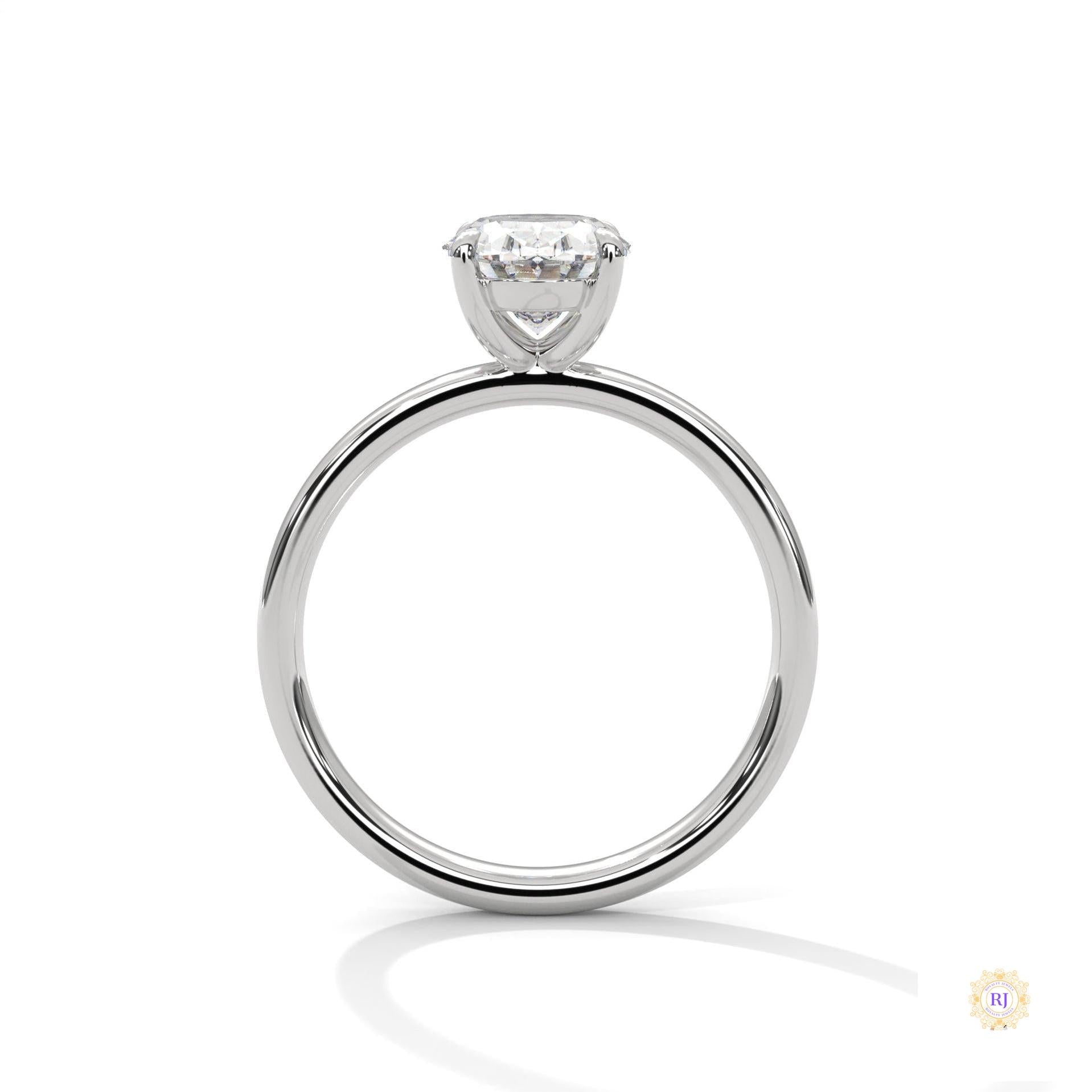 2 Ct. Oval Lab Diamond Solitaire Ring
