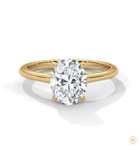 2 Ct. Oval Solitaire Lab Diamond Ring