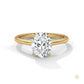 2 Ct. Oval Solitaire Lab Diamond Ring