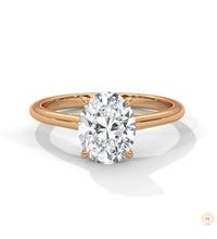 2 Ct. Oval Solitaire Lab Diamond Ring