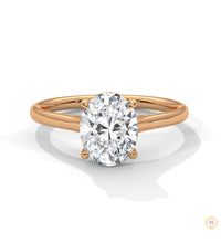 2 Ct. Oval Solitaire Lab Diamond Ring