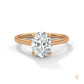 2 Ct. Oval Solitaire Lab Diamond Ring
