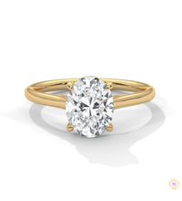 2 Ct. Oval Solitaire Lab Diamond Ring