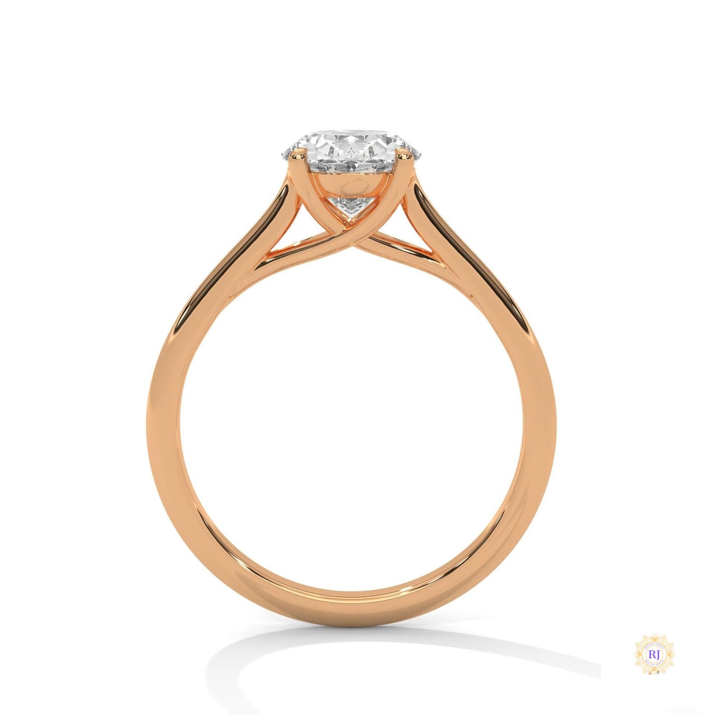 2 Ct. Oval Solitaire Lab Diamond Ring