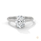 2 Ct. Oval Solitaire Lab Diamond Ring