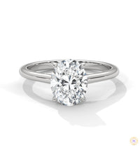 2 Ct. Oval Solitaire Lab Diamond Ring