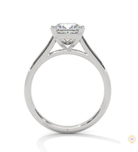 2 Ct. Princess-Cut Solitaire Lab Diamond Ring
