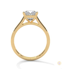 2 Ct. Princess-Cut Solitaire Lab Diamond Ring