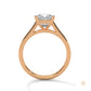 2 Ct. Princess-Cut Solitaire Lab Diamond Ring