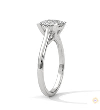 2 Ct. Princess-Cut Solitaire Lab Diamond Ring