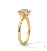2 Ct. Princess-Cut Solitaire Lab Diamond Ring