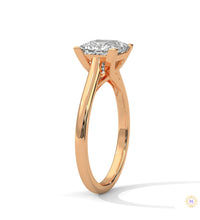 2 Ct. Princess-Cut Solitaire Lab Diamond Ring