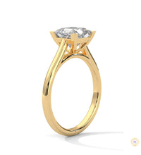 2 Ct. Princess-Cut Solitaire Lab Diamond Ring