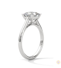 2 Ct. Princess-Cut Solitaire Lab Diamond Ring