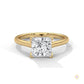 2 Ct. Princess-Cut Solitaire Lab Diamond Ring